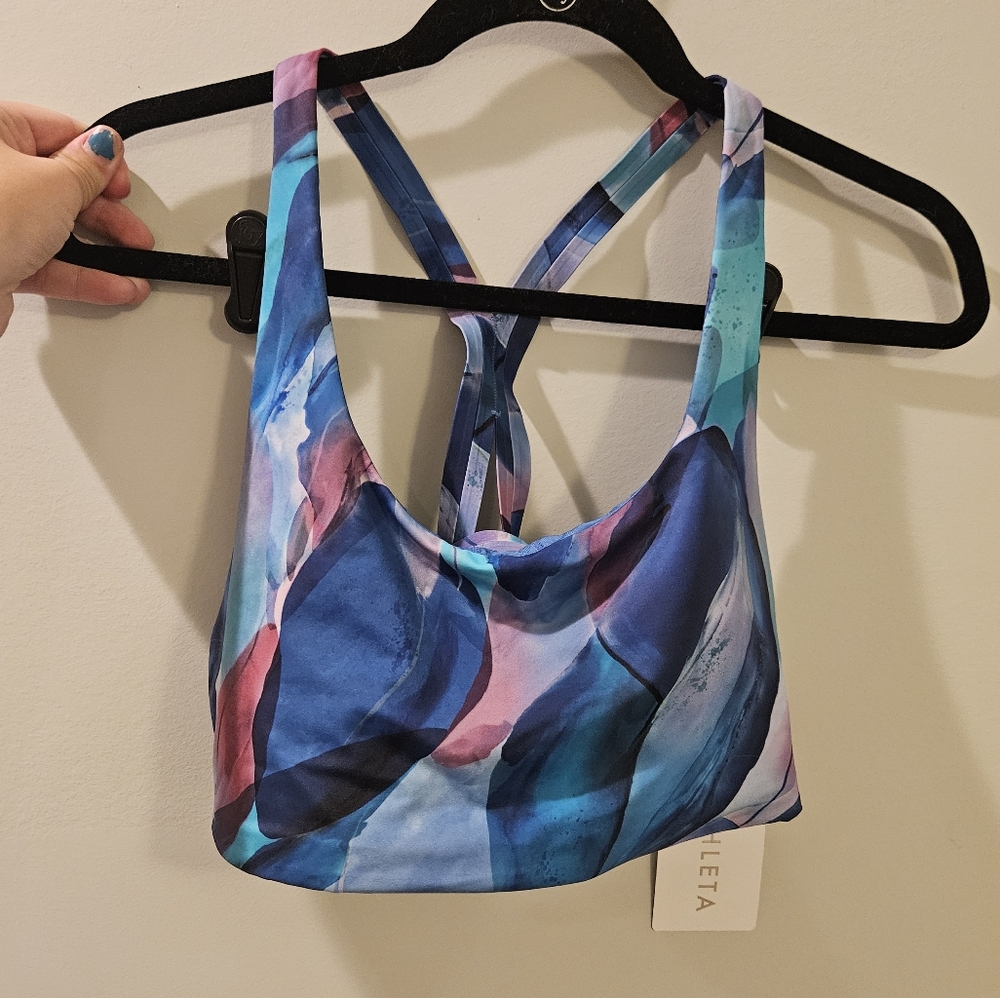 Athleta Malibu printed swim top XL NWT